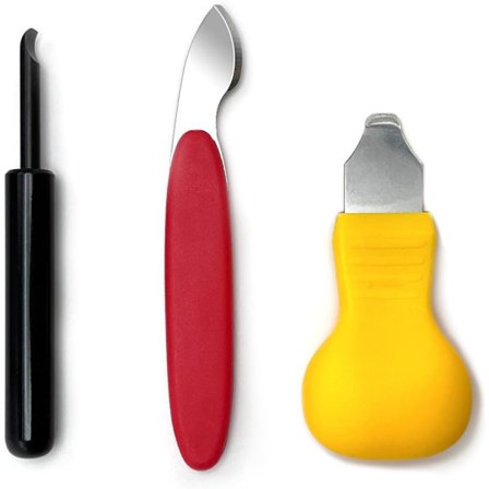 3 stk. Verktøy for å fjerne klokkebakside, brekkjern, klokkeåpnerverktøy, klokkeverktøy, etuiåpner, reparasjonsverktøy for batteribytte