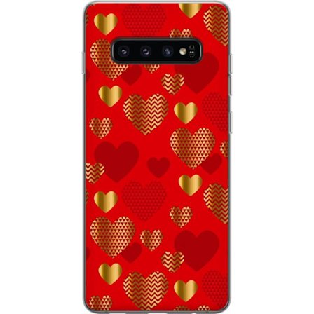 Yhteensopiva Puhelinkuori Samsung Samsung Galaxy S10 GoldenHearts