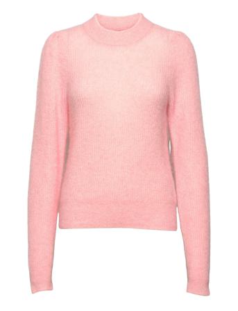 Brooky Knit Puff O-Neck Pink Second Female
