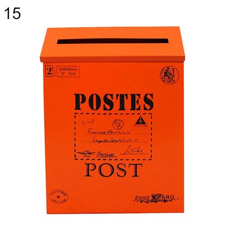 Retro metall Väggmonterad brevlåda Hink Tidningsbrevlåda Stolpe Trädgårdsdekor