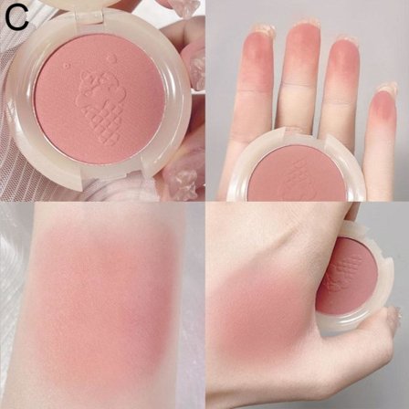 KAKASHOW Soft Mist Slightly Intoxicated Monochrome Powder Blush Ice Shake Peach 4g