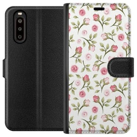 Plånboksfodral till Sony Xperia 10 II med Blommigt