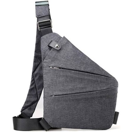 Tyverisikker Reiseveske, Vanntett Reiseveske med Kryssrem, Slank Sling Bag Reiseveske med Kryssrem, Casual Ryggsekk, Brystvesker for Menn, Reiser, 