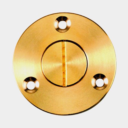 Tapón de achique / tapón de fondo barco, exterior, latón, Ø45 mm, Ø29 mm, 1/2"