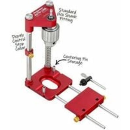 Batteridrevet borestander med sekskantbeslag til overflader og runde emner