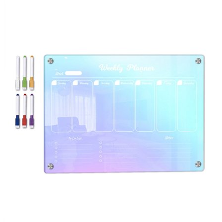 Magnetisk kalender Whiteboard Køleskab Ugentlig Månedlig Planner Kalender til køkken Indkøbsliste To-do-liste Tavle