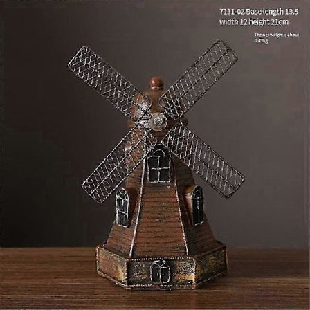 Hollantilainen tuulimylly säästölipas hartsi Retro säästöpossu Käsityö Säästölipas Hollantilainen design