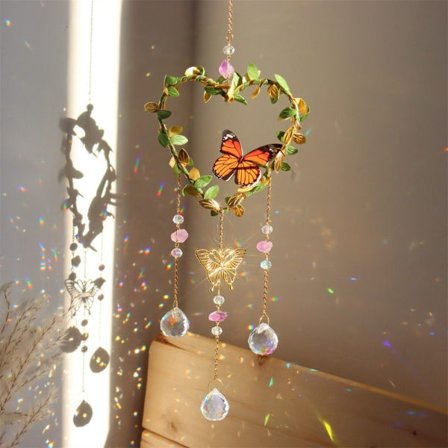 Krystaller Vindklokke Solfanger HJERTE HJERTE