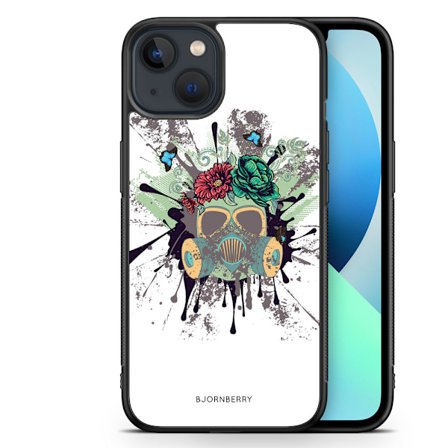 Bjornberry Skal iPhone 13 Mini - Gas Mask Blommor