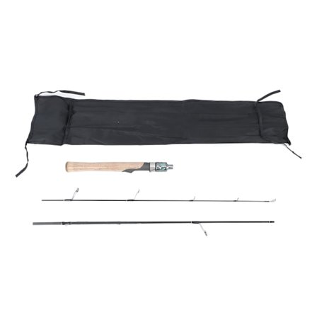 Karbonfiskestang med høy styrke, fiskestang for karpe, små bassenger, bekker, dammer, rett håndtak