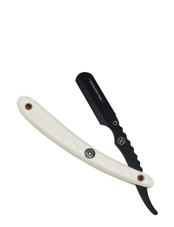 Parker Parker Srwba - White Abs Handle Clip Type Black Blade Holder Barber/Straight Razor - Multi/patterned - ONE SIZE