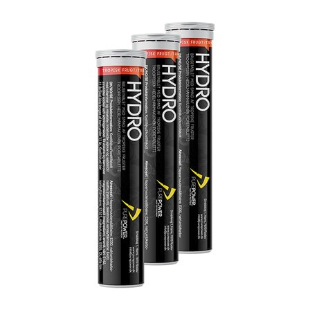 PurePower Hydro 20 tabs 3-pak Tropical, Sport & Velvære, Protein & Energi, Elektrolytter