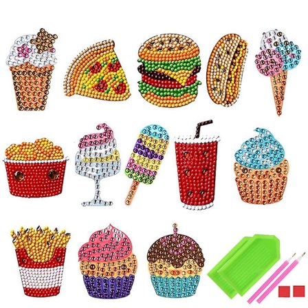 5D Diamantmalesett for barn, 5D Diamantklistremerkesett, 5D Diamantmaling St