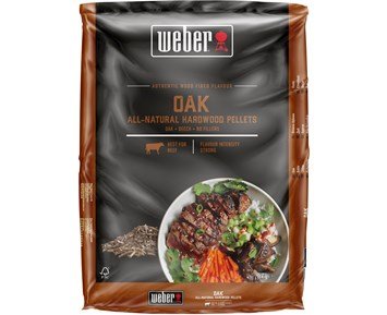 Weber-Träpellets - Ek 8kg-Trepellets – Eik 8 kg-Barbecue-Grillkull, grillbriketter og røkflis