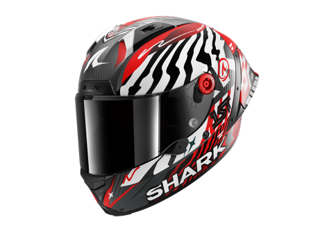 Casque Intégral Shark Aeron-GP FIM Racing #2 Speed-Fancy Blanc/Rouge XL