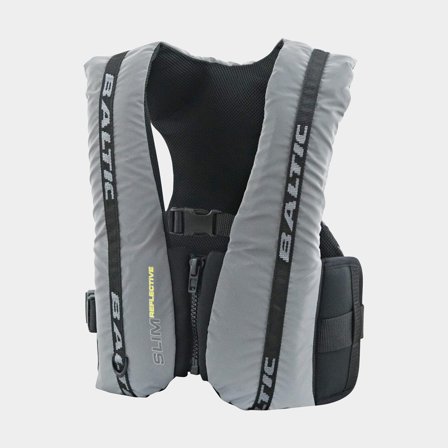 Jachtařská vesta Baltic Slim Reflective 50N, reflexní, Small (30 - 50 kg)