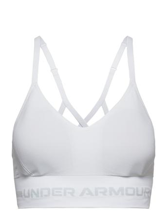 Ua Seamless Low Long Bra Lingerie Bras & Tops Sports Bras - ALL Hvid Under Armour