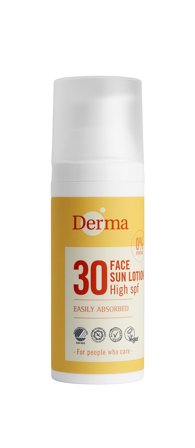 Derma Ansigtssolcreme SPF 30 50 ml, Skincare, Solcreme, Solcreme Til Ansigtet