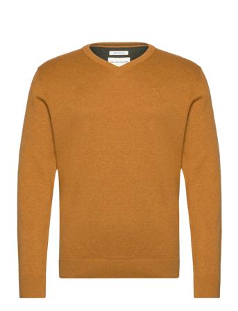 Basic V-Neck Knit Yellow Tom Tailor