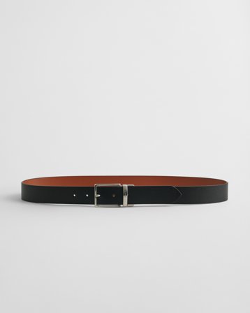 GANT Herren Wendegürtel aus Leder (95/38) Schwarz Grau