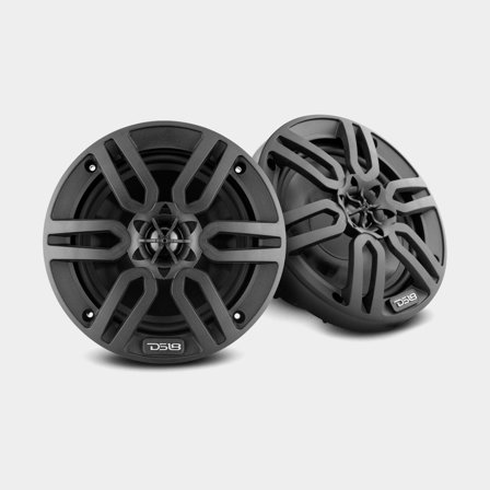 Marine coaxial speaker DS18 MP, 6.5", 180 W, black, for flush mounting, 2-pack