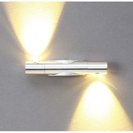 6W LED-seinävalaisin Sisävalaistussuunnittelu Kaksinkertainen 360 asteen kääntyvä alumiinivalaistus Alkuperäinen lamppu