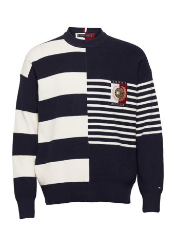 Mixed Stripe Crew Neck Patterned Tommy Hilfiger
