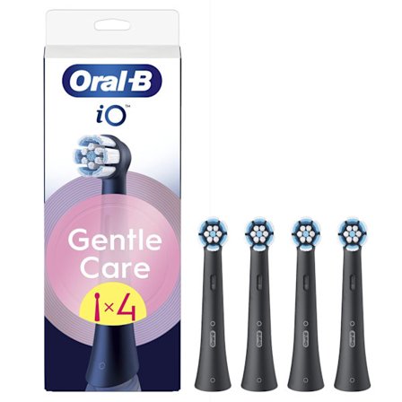 Borstar - ORAL-B - IO refills Gentle Care - 4-pack - Svart