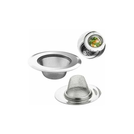 2-pakning vaskesiler, rustfri avløpssil, anti-tette vaskesiler for avløp