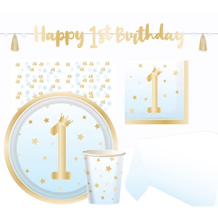 Festpakke 1 år Lyseblå/Guld 35-pak