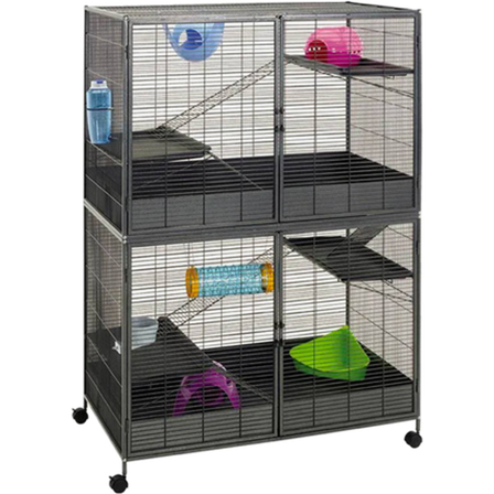 Savic - Royal XL Super De Luxe bur for smådyr Grå 115x67x153cm - Smådyr - Bur og transport - Hamsterbur - ZOO.no