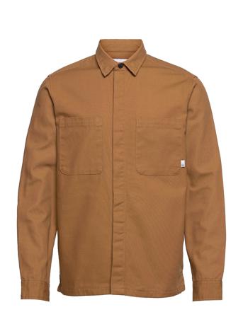 Ramon Heavy Canvas Shirt Overshirts Brun Kronstadt