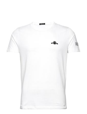 T-Shirt Regular Pure Logo T-shirts Short-sleeved Hvit Replay*Betinget Tilbud