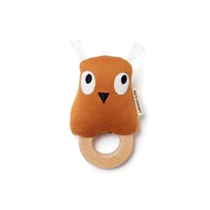 Kids Concept Brown Edvin Owl Rattle 1 months - 3 years - First toys and baby toys - 1 months - 3 years - Brown - Junge - Rattle
