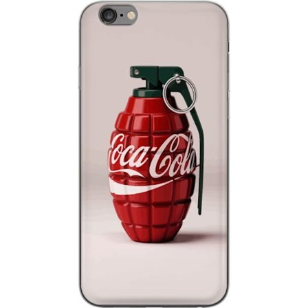 Yhteensopiva Puhelinkuori Apple Apple iPhone 6s Plus Taiteellinen kuva Coca Cola -granaatista punaisena ja vihreänä, pop-art-inspiroitu motiivi leik