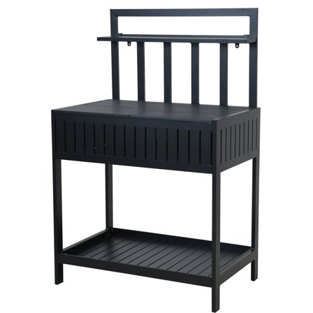 Mareld Utekjøkken med oppbevaring 90 x 56 cm' - 'Svart