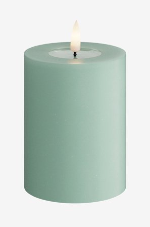 DeluxeHomeart - LED-pelarljus 7,5x10 cm - Grön - Ljus - Från Homeroom