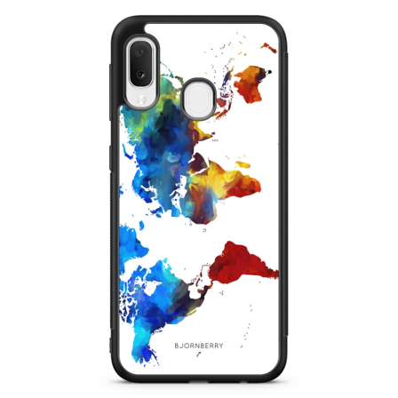 Bjornberry Skal Samsung Galaxy A20e - Världskarta