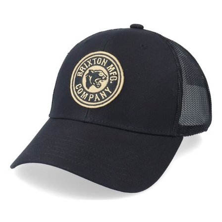 Brixton - Svart trucker Keps - Forte X Medium Profile Mesh Black Trucker @ Hatstore