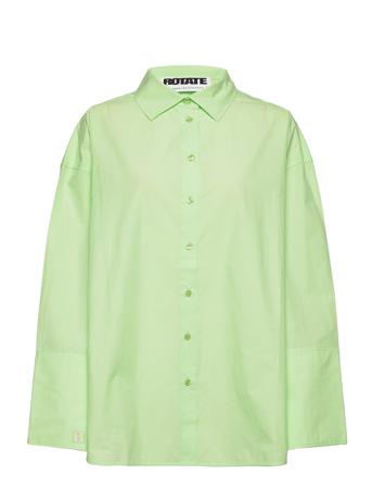 Lipy Shirt Långärmad Skjorta Grön ROTATE Birger Christensen