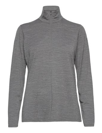 Women 200 Oasis Ls Half Zip Grey Icebreaker
