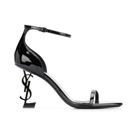 Saint Laurent, Opyum Monogram High Heels Zwart, Dames, Maat:38 EU