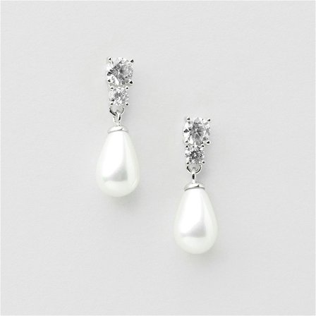 Ariel Pearl Studs - Sterling Silver - Safira
