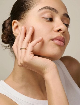 Enamel Copenhagen Ring, Ball - Gold - 48-52