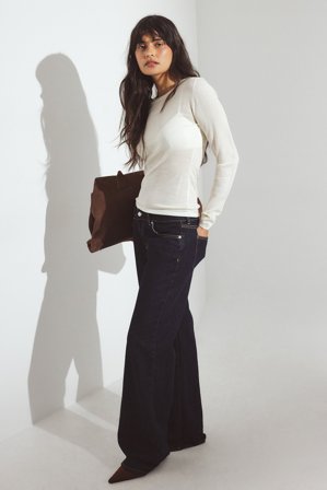 NA-KD Jeans med låg midja - Low waist jeans - Blå - EU 40