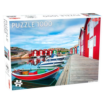 Fiskerhytter i Smögen Puslespil 1000 Brikker