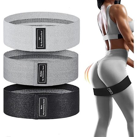 Träningsband, Motståndsband för kvinnor, 3 nivåer Booty Bands för ben och rumpa