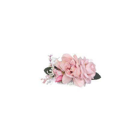 Morsiuskukka hiuskampa Rose Hairpin PINK