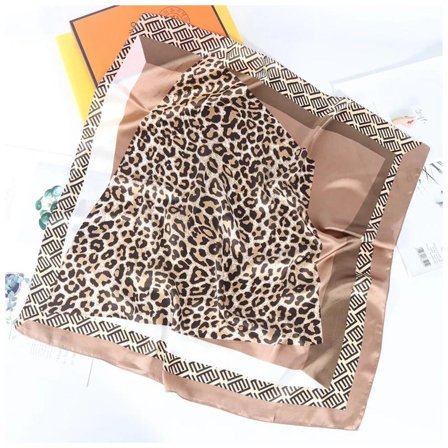 Endless Satengskjerf Bandana Leopard