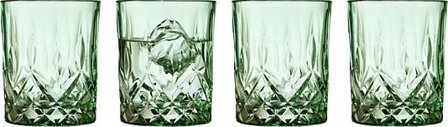 LYNGBY GLAS Whiskyglass Sorrento Grønn 32cl 4stk
